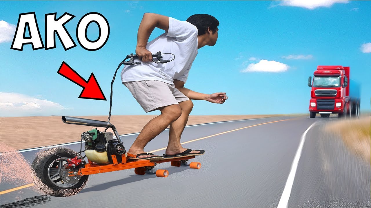 Gumawa ng Malupit na Skateboard na De Makina! 40 kph!