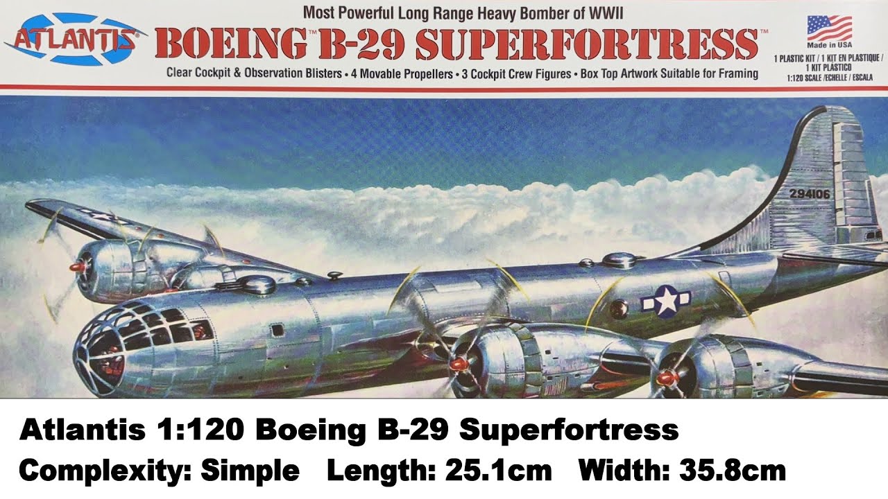 Atlantis 1:120 B-29 Superfortress Kit Review