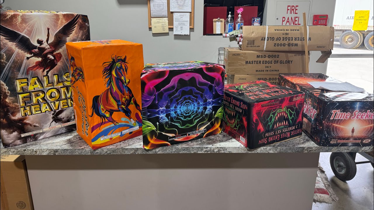 CRAZY Fireworks Stash Pickup | NEW Master Fireworks, 9 Inch American Thunder Shells, and more! #pyro