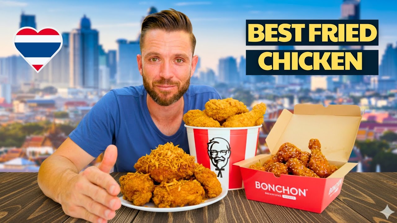 BANGKOK'S BEST FRIED CHICKEN! 🇹🇭 Thai Fried Chicken vs KFC vs Korean Fried Chicken