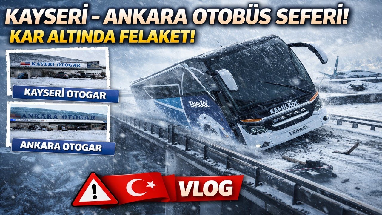 GÖZ GÖZÜ GÖRMÜYORDU! 😱 Kayseri → Ankara Seferinde Köprüden Uçtum | ETS2