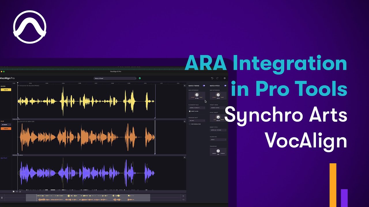 Как использовать плагин Synchro Arts VocAlign ARA в Pro Tools