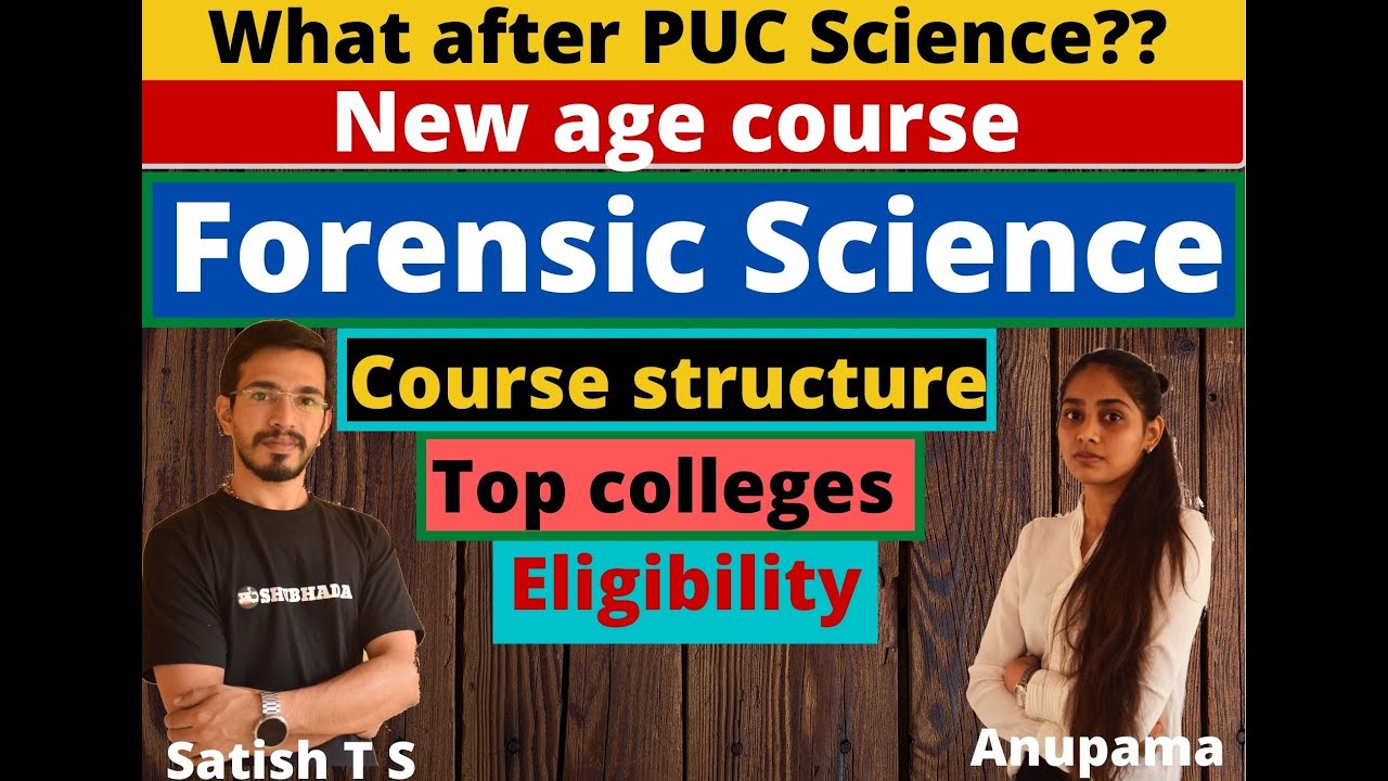 What After PUC Science? | Forensic Science | Career guidance Admission Top colleges Intake Fees Jobs