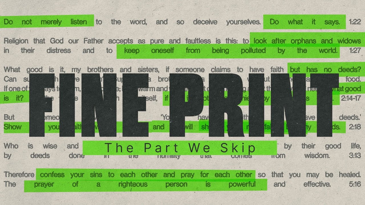 Fine Print- Pt. 2 Pastor Jess