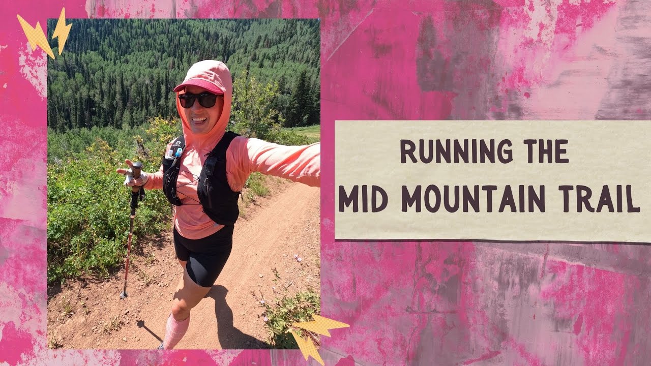 Running the Mid Mountain Trail, Park City, Utah