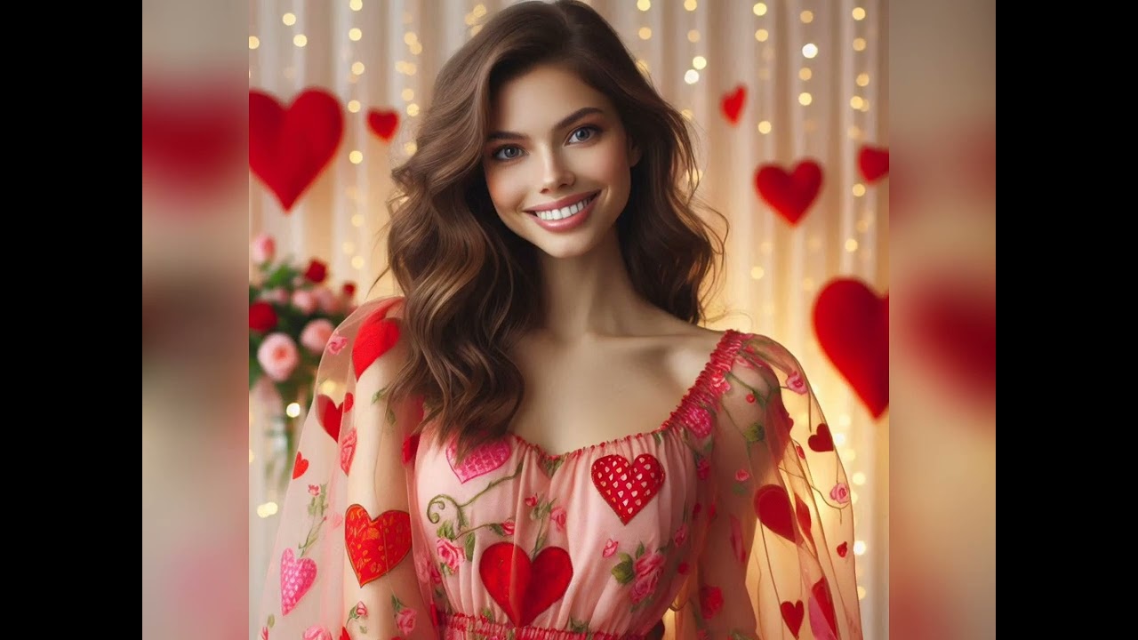 Romantic Valentine Fashion,  Hair,  Makeup,  and Nails Inspiration