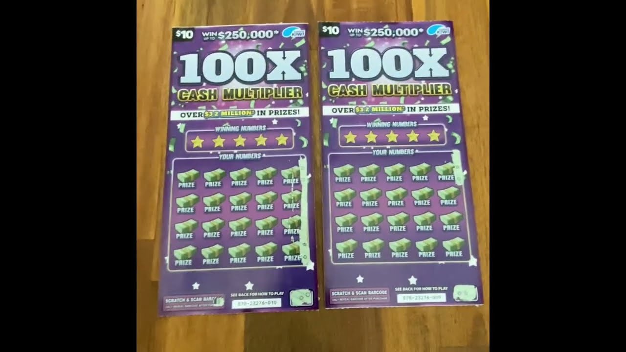 2 x  $10 Scratches , 100X Cash 💰 Multiplier ,Both Winning Tickests  🤞🏻🍀🤞🏻🍀🤞🏻🍀🤞🏻🍀🤞🏻