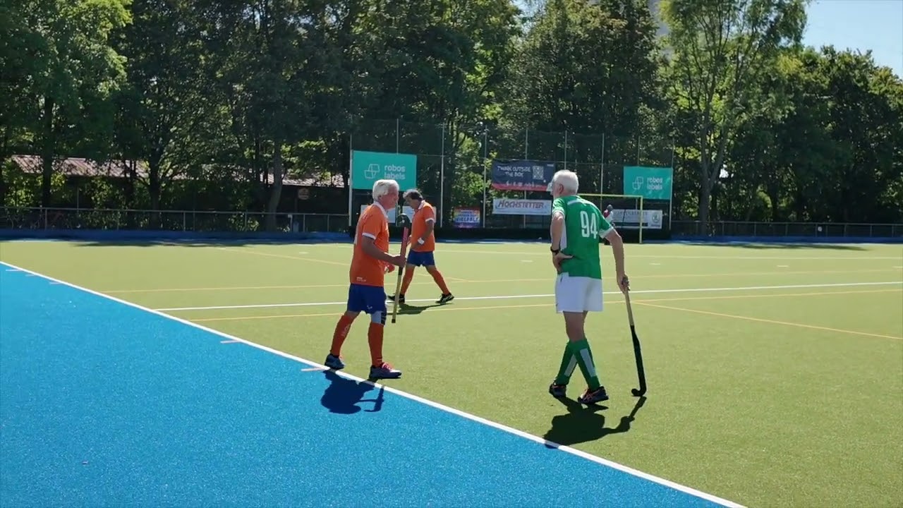 Historic Hockey win. Ireland 2 Netherlands 1. Mens over 70 Masters. European Cup 2025