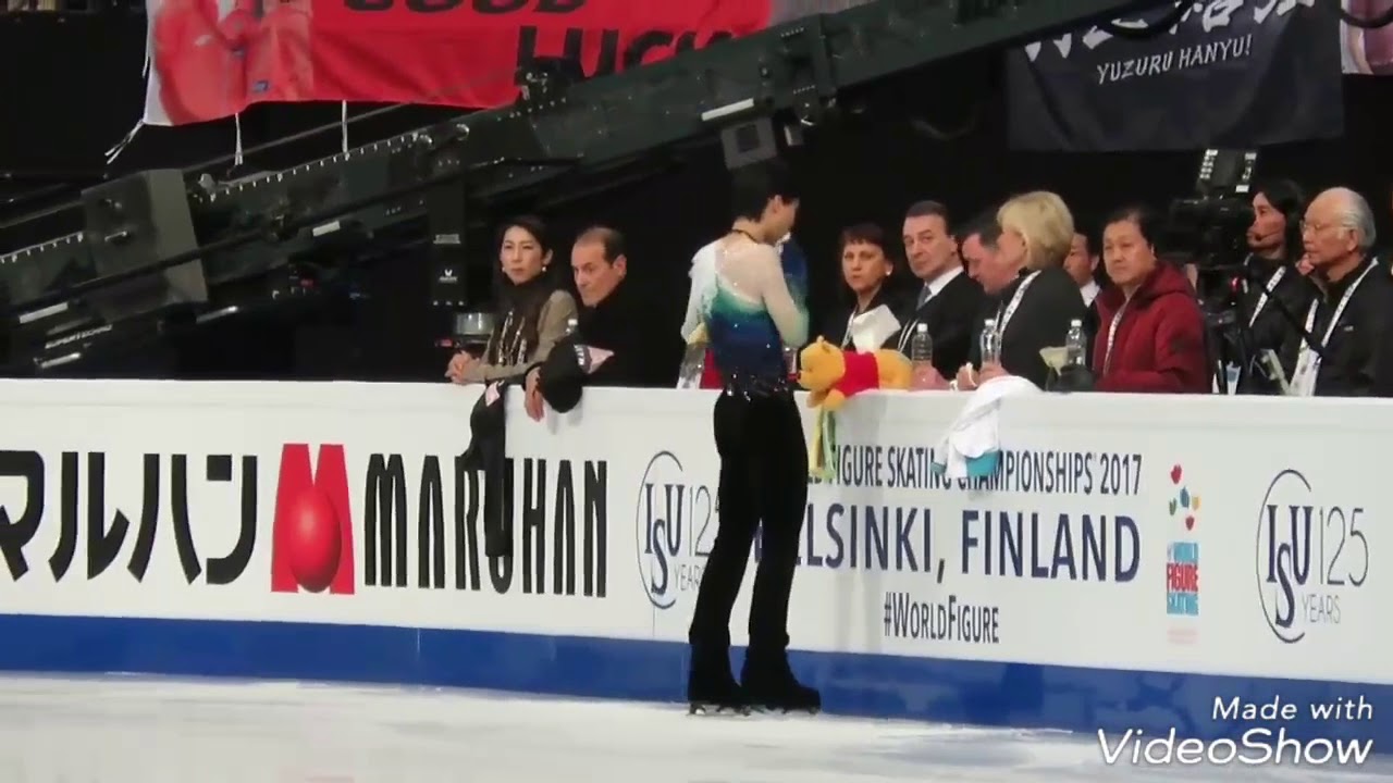 2017 World Figureskating Championship Helsinki Mens FS 6minutes Practice Yuzuru Hanyu