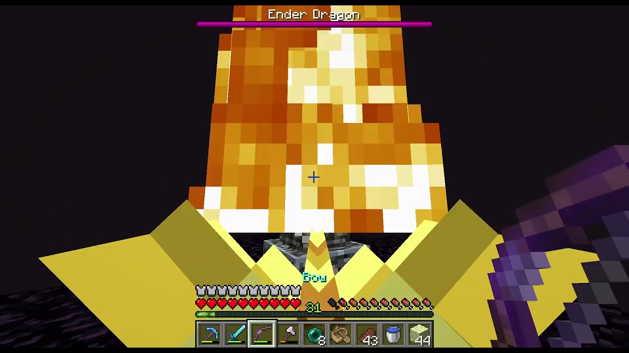ENDER DRAGON  killing in minecraft
