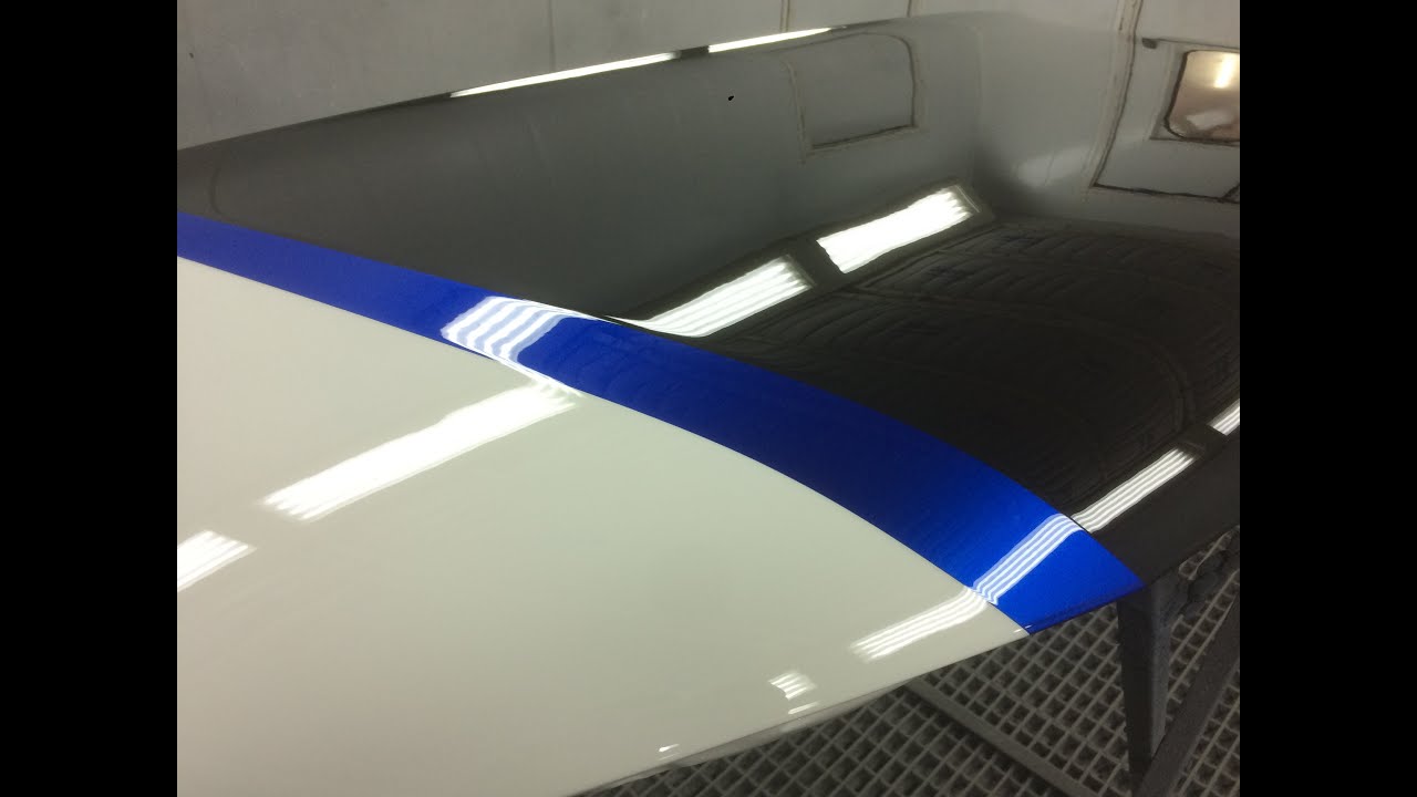 Покраска капота на VW T5 GP в три цвета