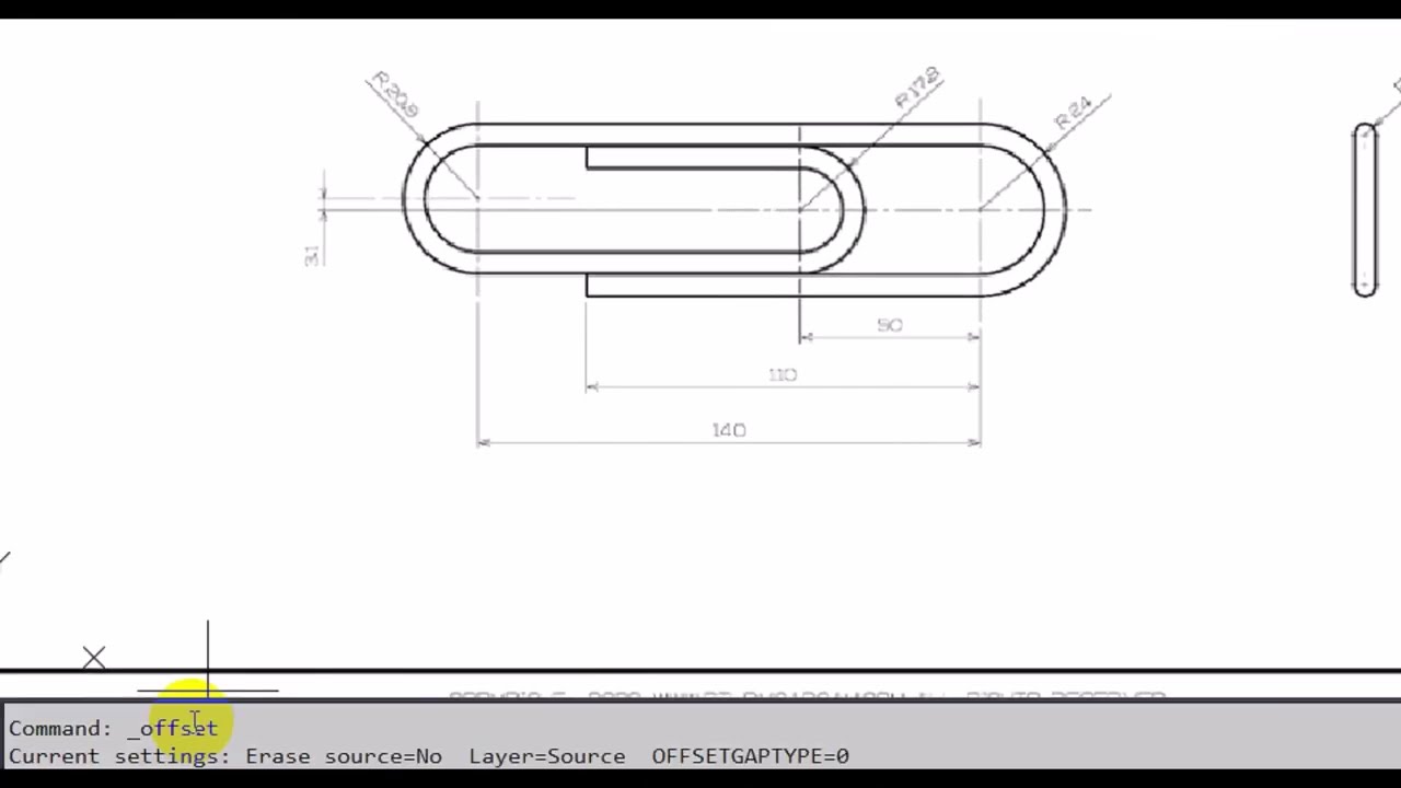 Auto CAD | 2d |  تعليم رسم مشبك الورق