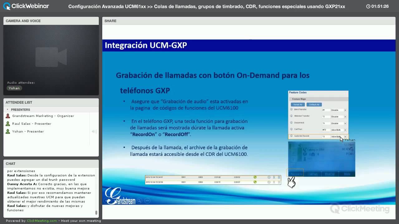 Webinar - Configuración avanzada UCM61XX