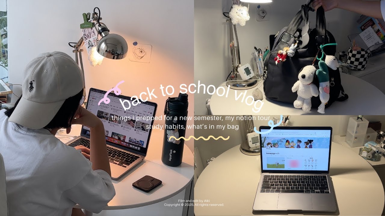 STUDY VLOG 🦷: things I prep for a new semester, my study habits, what’s in my bag ft. Edrawmind