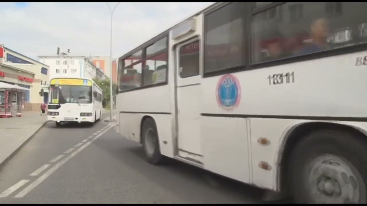 Астана. 1311 Daewoo BS090(СемАЗ) маршрут 20ка