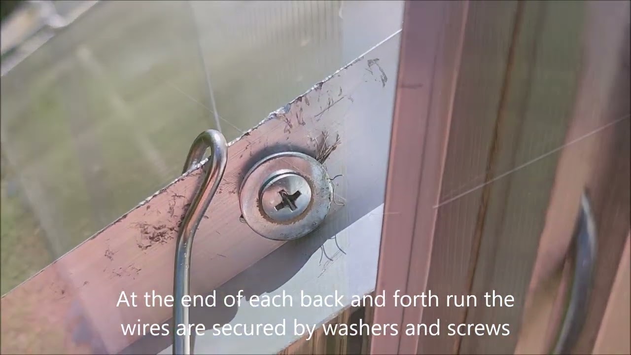 How to easily stop your polycarbonate greenhouse panels blowing out.