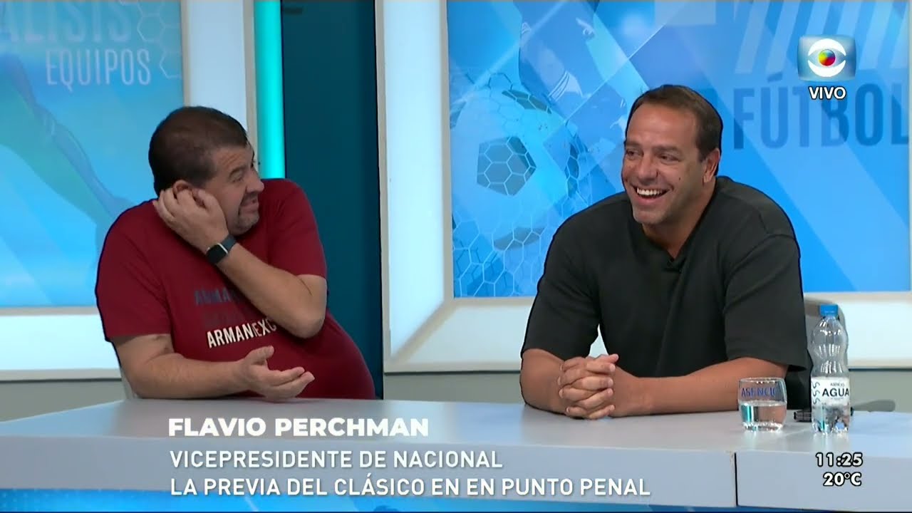 IGNACIO RUGLIO Y FLAVIO PERCHMAN, JUNTOS PREVIO A LA PRIMER FINAL DEL CAMPEONATO URUGUAYO.