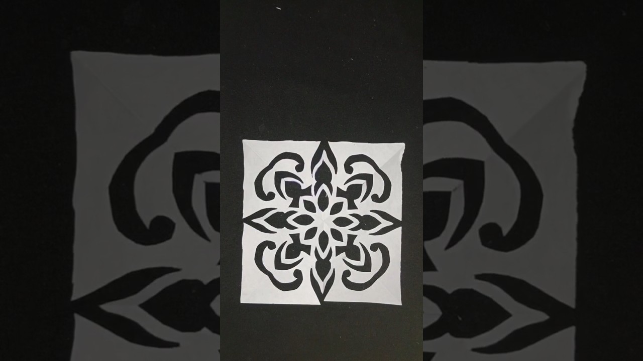 Beautiful paper cutting design ideas@16 | Beautiful Paper pattern #new #viral #design #art #shorts