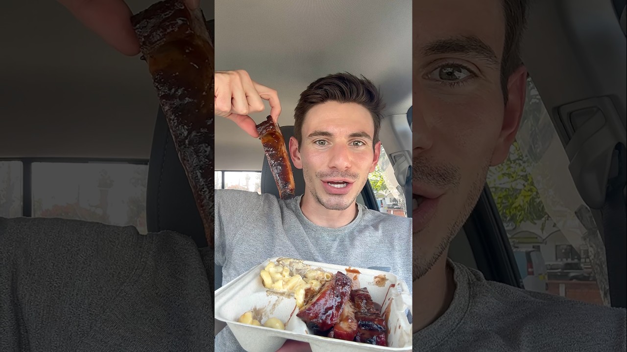 Обзор фургончика с едой Rodney&rsquo;s Ribs в Пасадене, Калифорния #foodreview #shorts