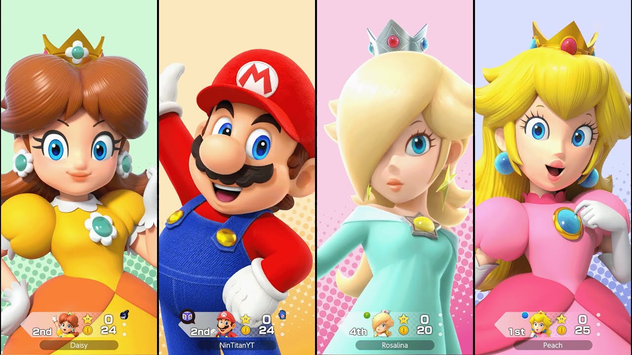 Super Mario Party Jamboree - Mario vs Peach vs Daisy vs Rosalina - King Bowser's Keep