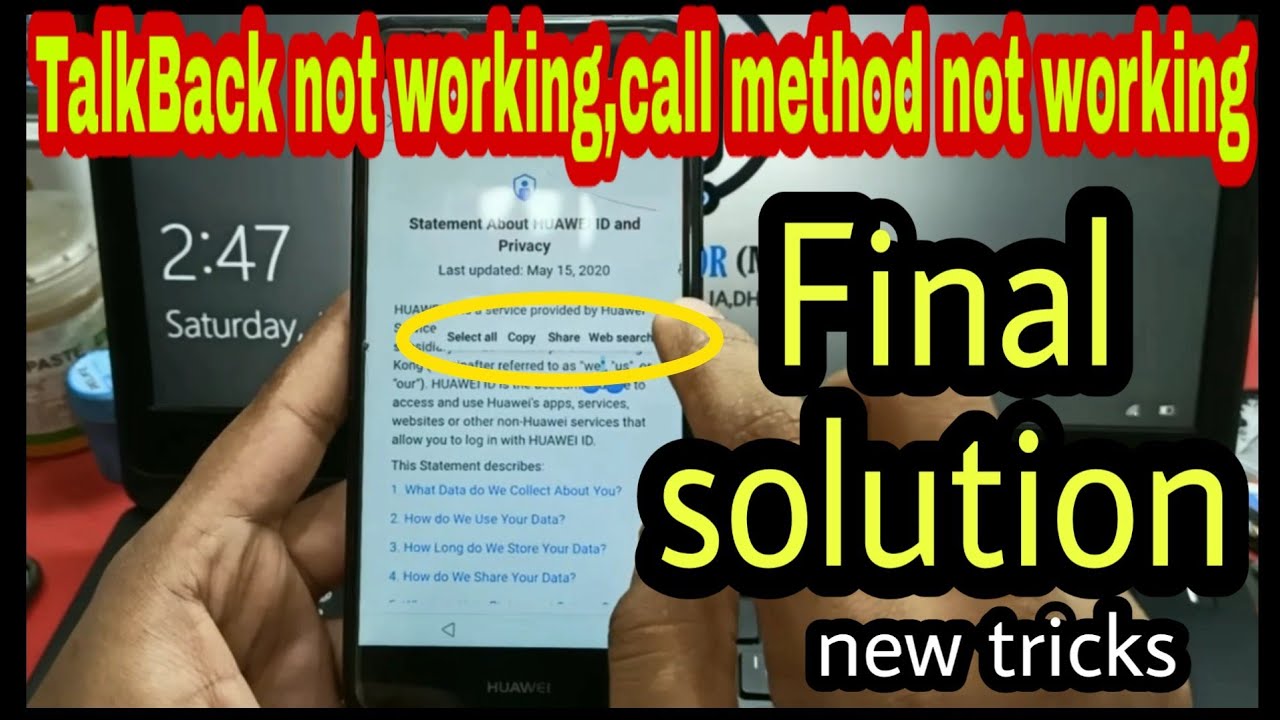 Huawei Y7 | trt-lx2 | frp bypass| talkback not working | call method not working | new tricks | Frp|