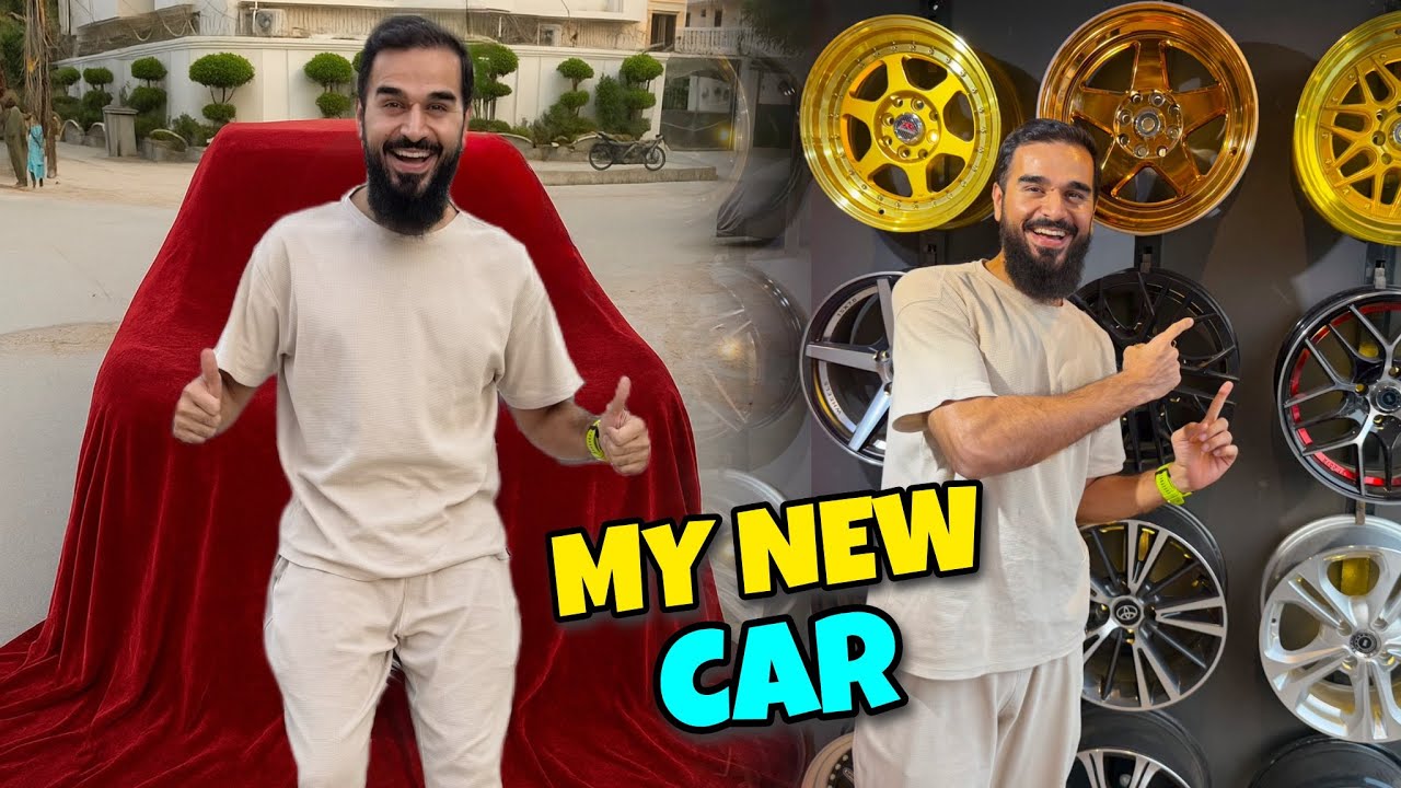 Alhamdulillah hum ne gaari ley li 🚙 New tyres bhi lagwa liye 🛞