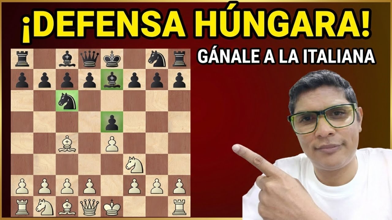 ¡GANA a la Italiana con la DEFENSA HÚNGARA! 🛡️ (Guía para ganar con Negras