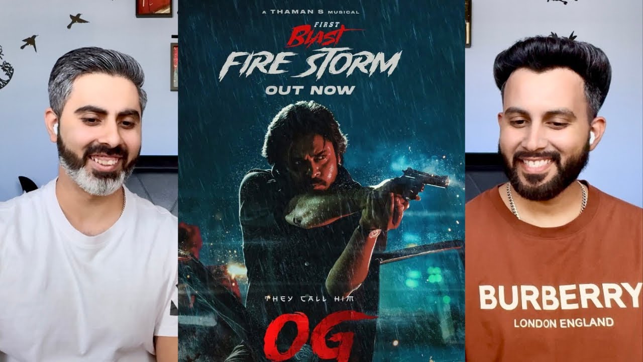 They Call Him OG – Firestorm Lyric Video Reaction | Pawan Kalyan Mass Entry! | Thaman S | Sujeeth
