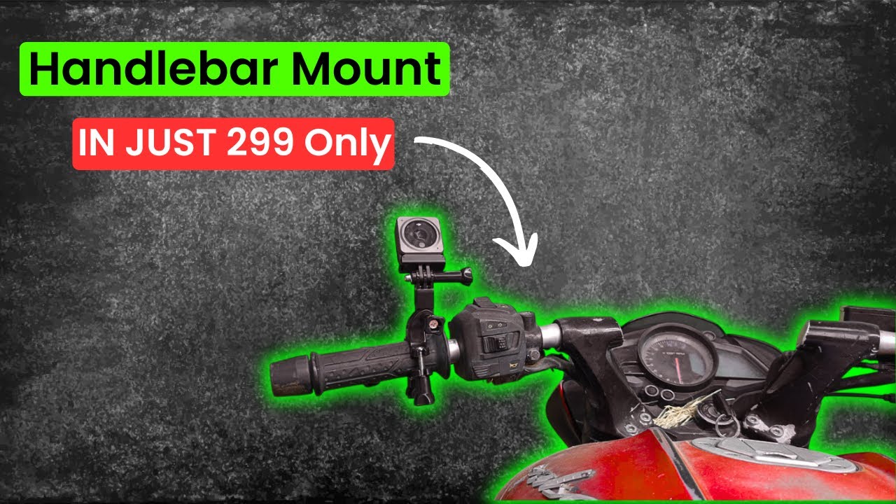 How to mount action camera on bike handlebar - DJI Action 2 - Its Unique Bro