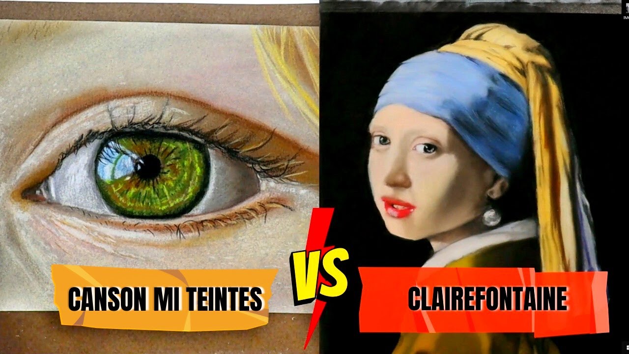 PAPER Changes EVERYTHING!  - Canson Mi Teintes VS. Clairefontaine Pastel Mat Review