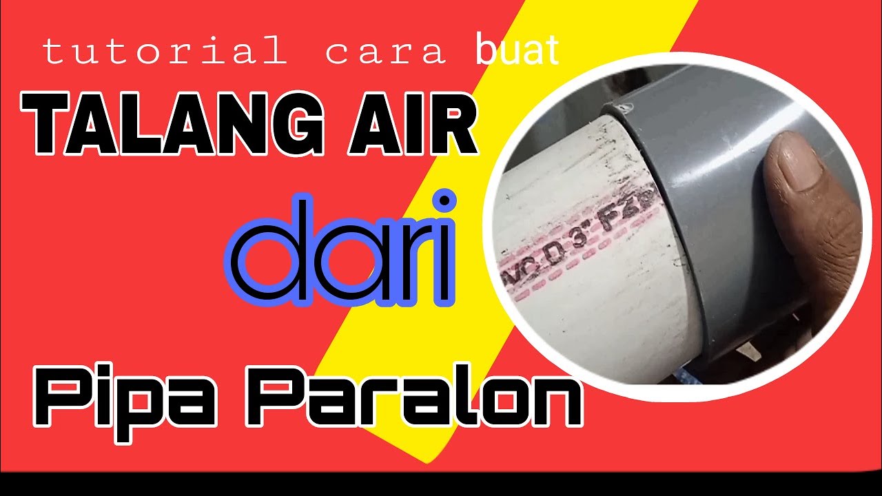 Cara pasang pipe paralon untuk talang #mahkotakonstruksi 