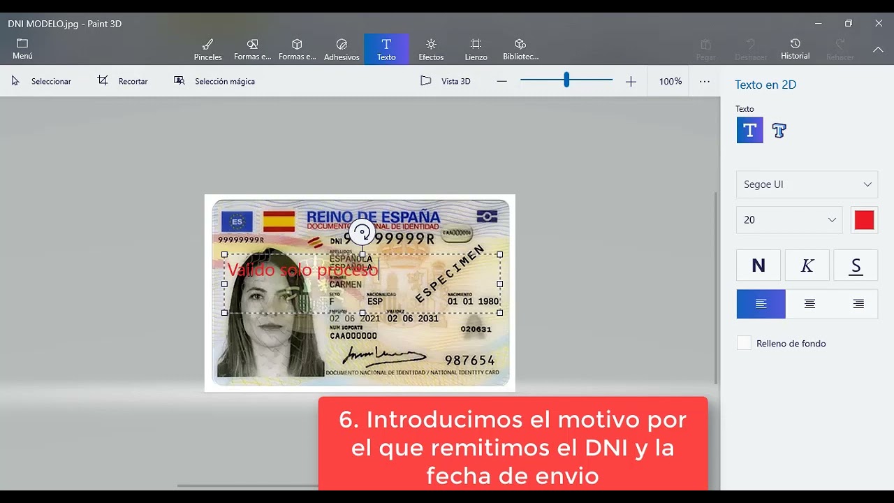 Proteger copia DNI escaneada en tramites online