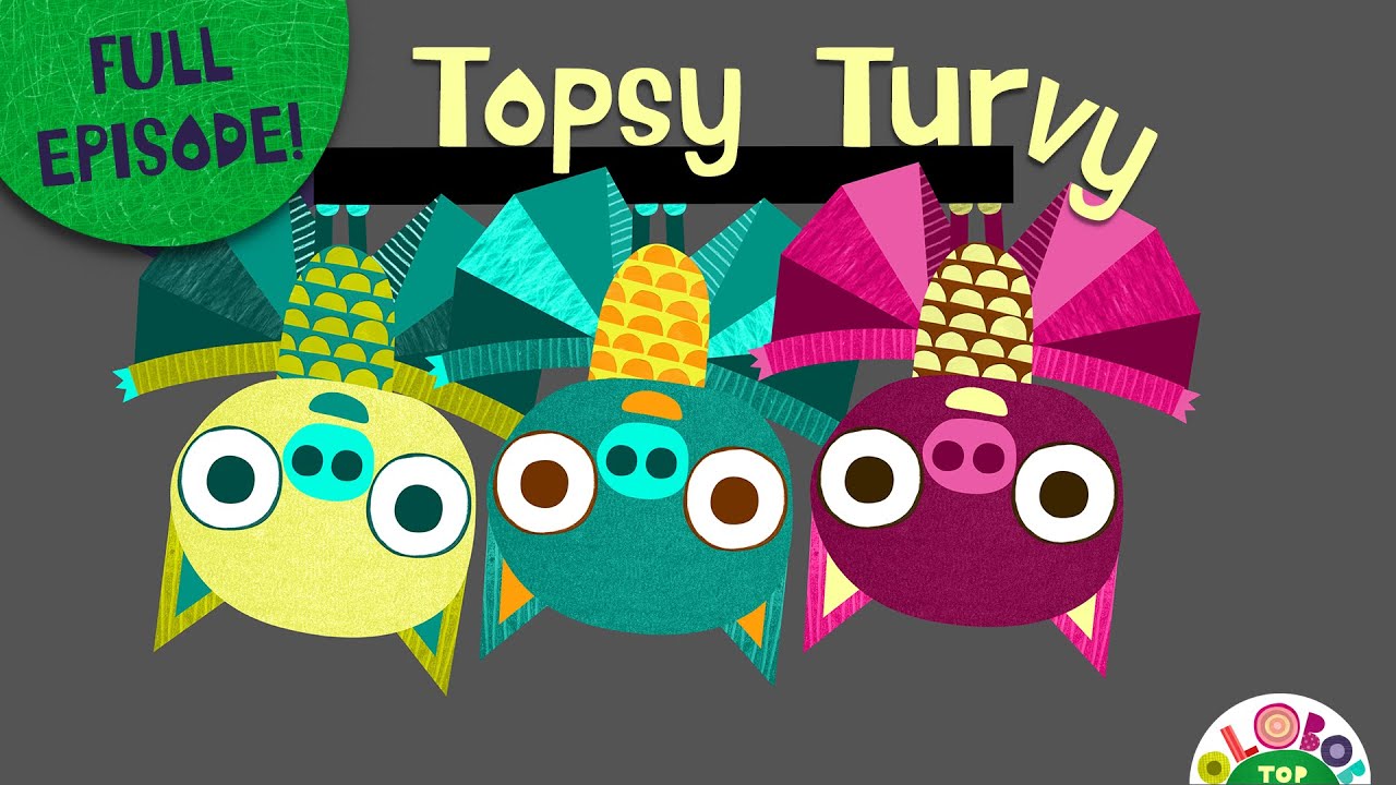 Topsy Turvy - FULL EPISODE! Olobob ⌒ Top│#creativeplay #upsidedown
