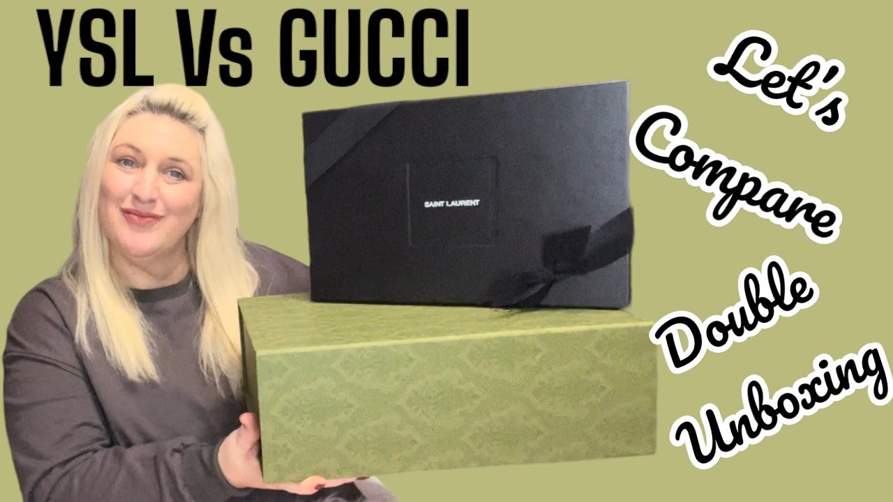 LET'S UNBOX & COMPARE THE YSL AND GUCCI CAMERA BAGS!