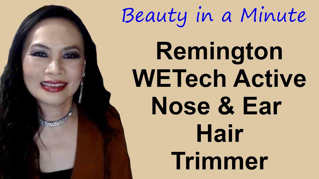 Remington WETech Active Nose & Ear Hair Trimmer, Black, NE3850AU