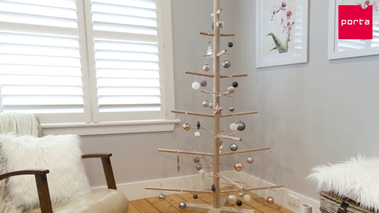 Porta -  How to make a timber dowel Christmas tree