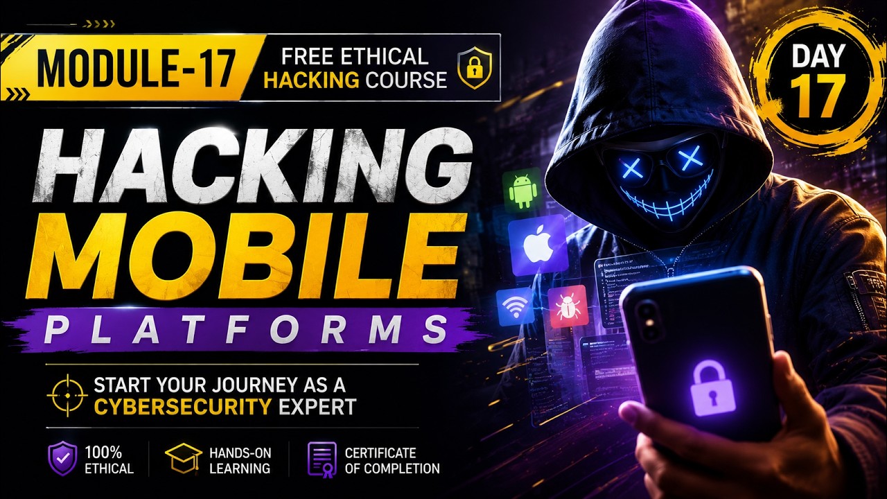 Hacking Mobile Platforms | Android & iOS Attacks, MDM & Mobile Security | Ethical Hacking Module 17