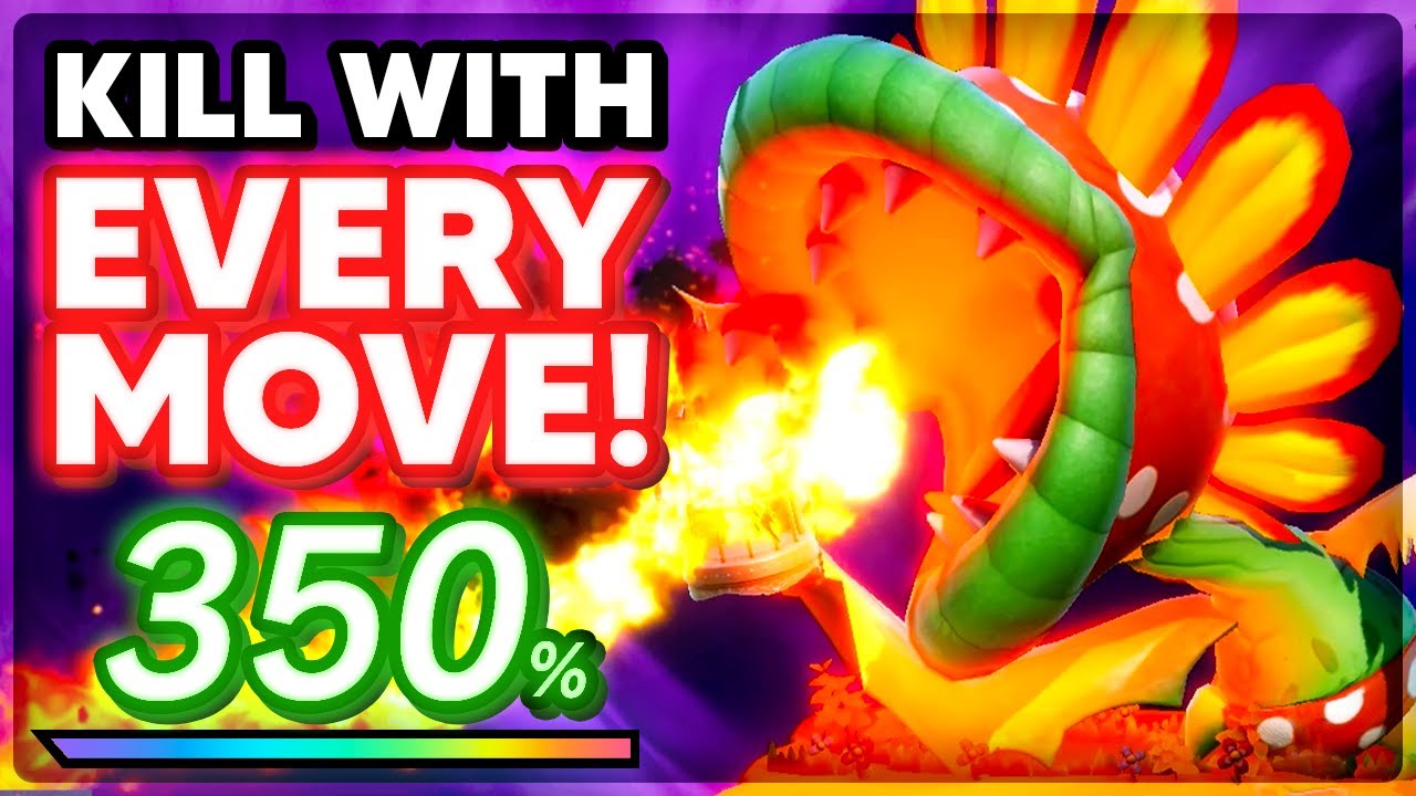 Killing with EVERY PIRANHA PLANT MOVE in Smash Bros
