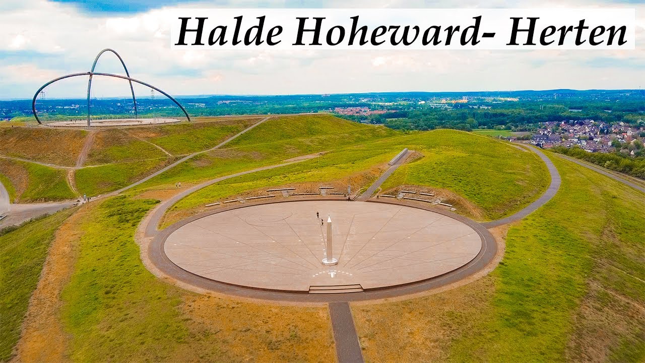 Halde Hoheward - NRW - Horizontobservatorium - Drachenbrücke - Ruhrgebiet von oben
