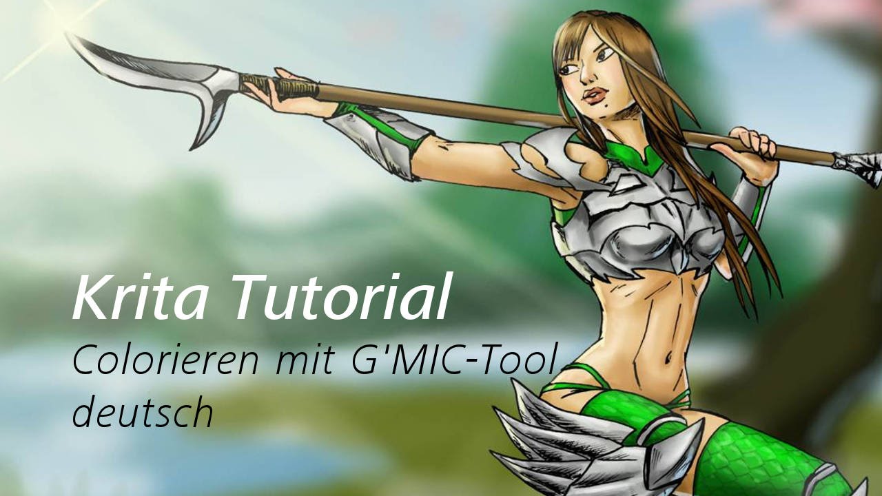 Krita Tutorial - Colorieren mit G'MIC