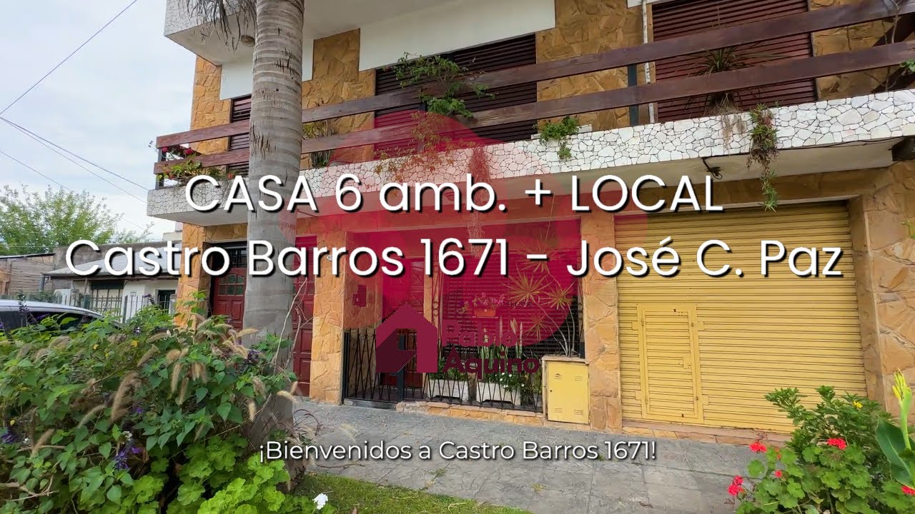 Casa de 6 ambientes + Local en venta en el centro de Jose C. Paz - Apta credito hipotecario