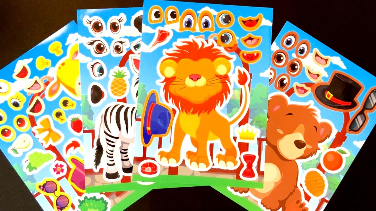 ASMR Satisfying Sticker Decorating │ Cute Animal Stickers│ No Talking