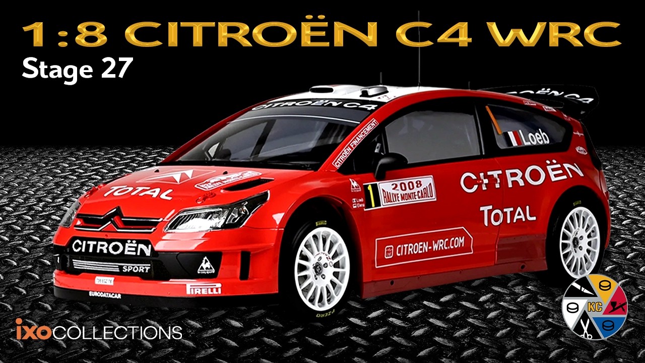 IXO 1:8 Citroën C4 WRC Build Series | 2008 Sébastien Loeb Rally Model | Stage 27