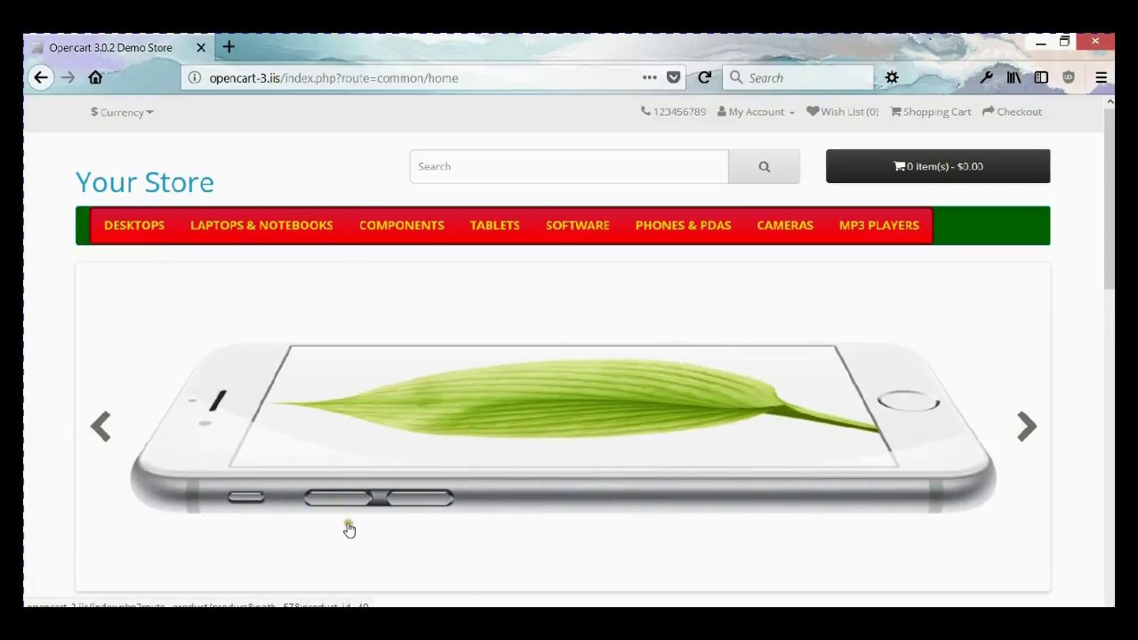 OpenCart 3 - Main Menu (part 2 ) - Text link styling