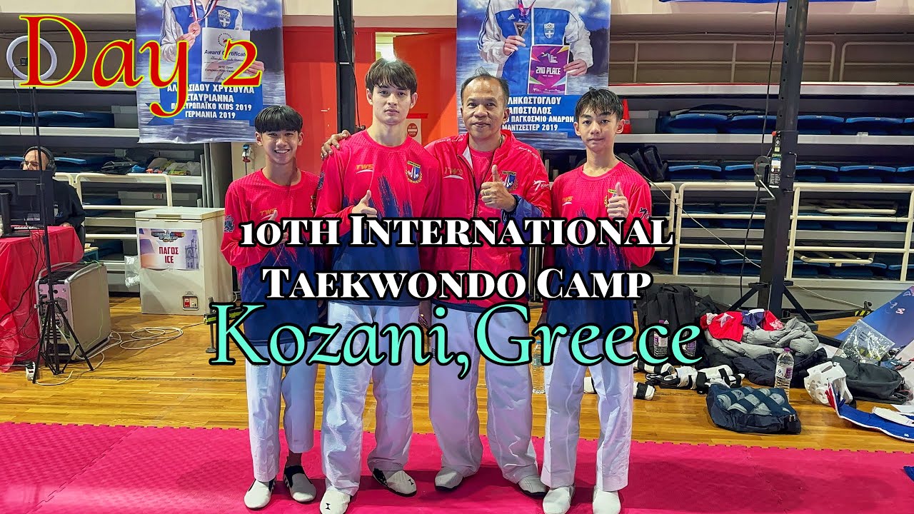 Day2International Taekwondo Top Snow Camp , Kozani,Greece 3-7January 2024 #taweesilp_tkd_thailand