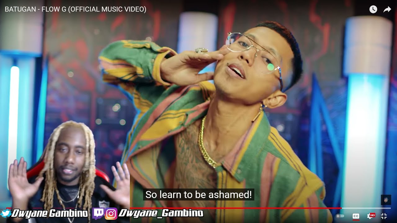 English Subtitles ON !!! BATUGAN - FLOW G (OFFICIAL MUSIC VIDEO) Dwyane Gambino REACTION