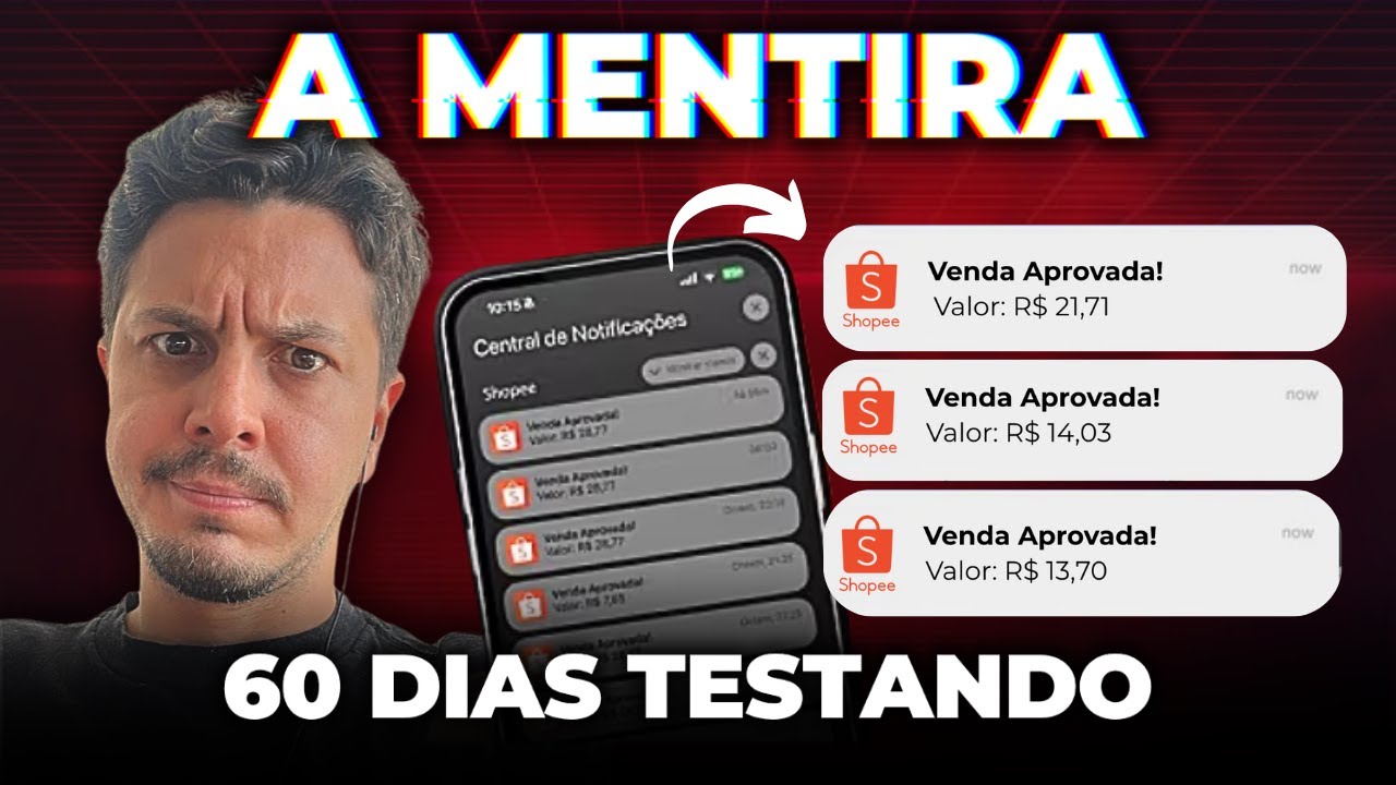 60 Dias Testando AFILIADO DA SHOPEE na Pr&aacute;tica do Absoluto ZERO