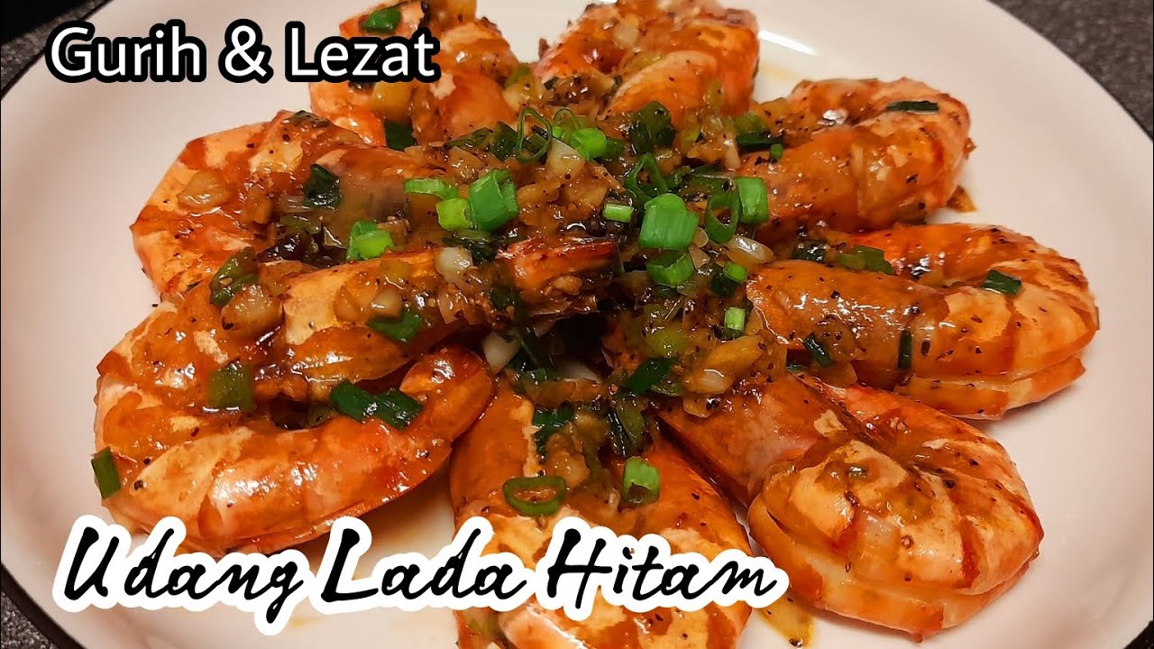 HIDANGAN SPECIAL UDANG LADA HITAM ALA HONGKONG || CHINESE RECIPE