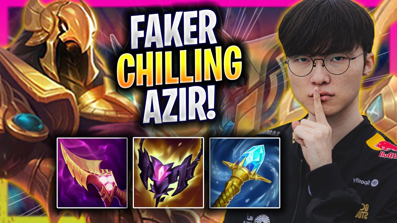 FAKER CHILLING WITH AZIR! - T1 Faker Plays Azir MID vs Orianna!