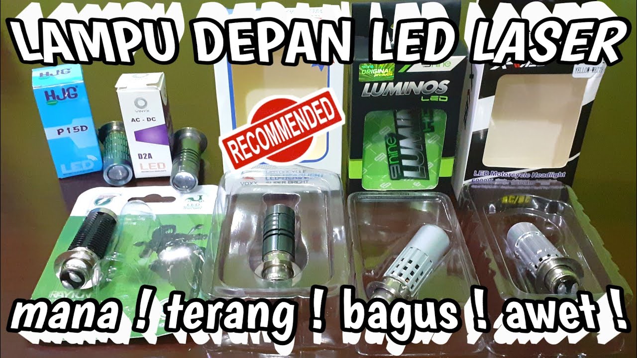 TES CAHAYA !LAMPU LED LASER DEPAN MOTOR SEMUA MERK DI PASARAN.VINIX, HJG, RTD, VOXX, XCASE, LUMINOS.